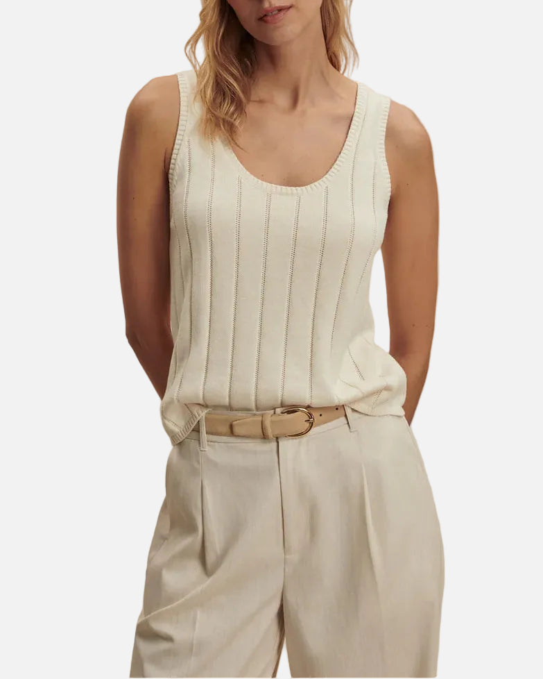 AYAKA WIDE RIB TANK - PRISTINE