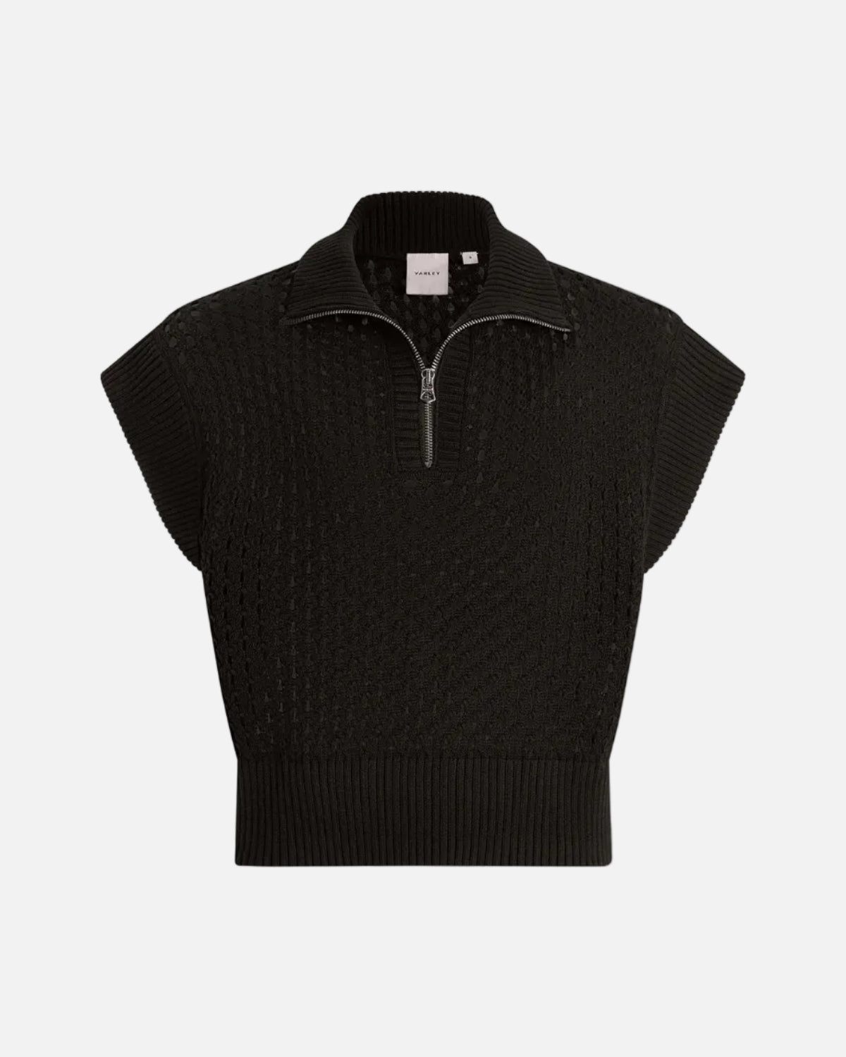 GAINES HALF ZIP KNIT - BLACK