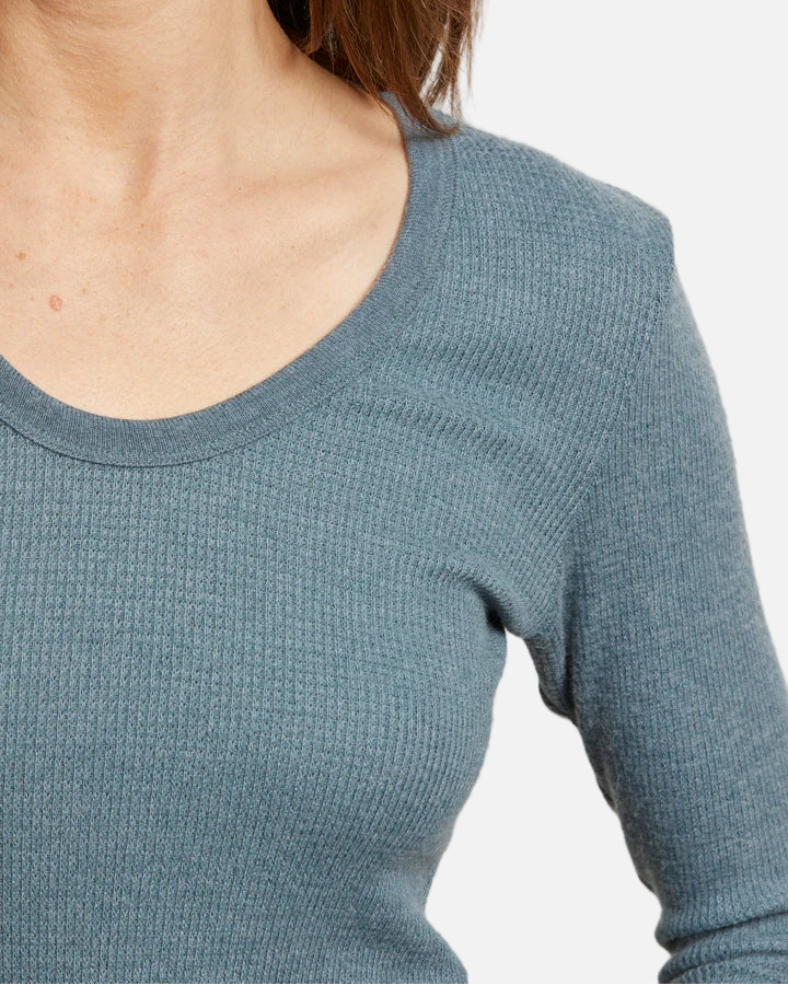 ESME WAFFLE LS - SLATE