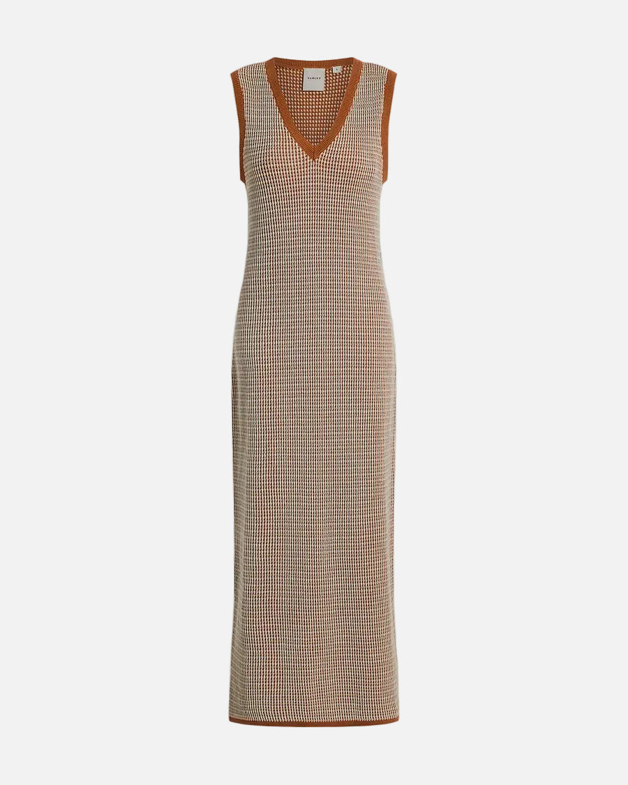 ALBANE KNIT DRESS - CARAMEL CLAY