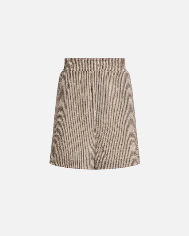 DARINA SHORT 4" - BIRCH TAUPE STRIPE