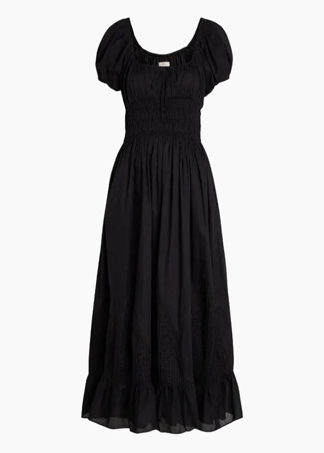 SUNNIVA MIDI DRESS - BLACK