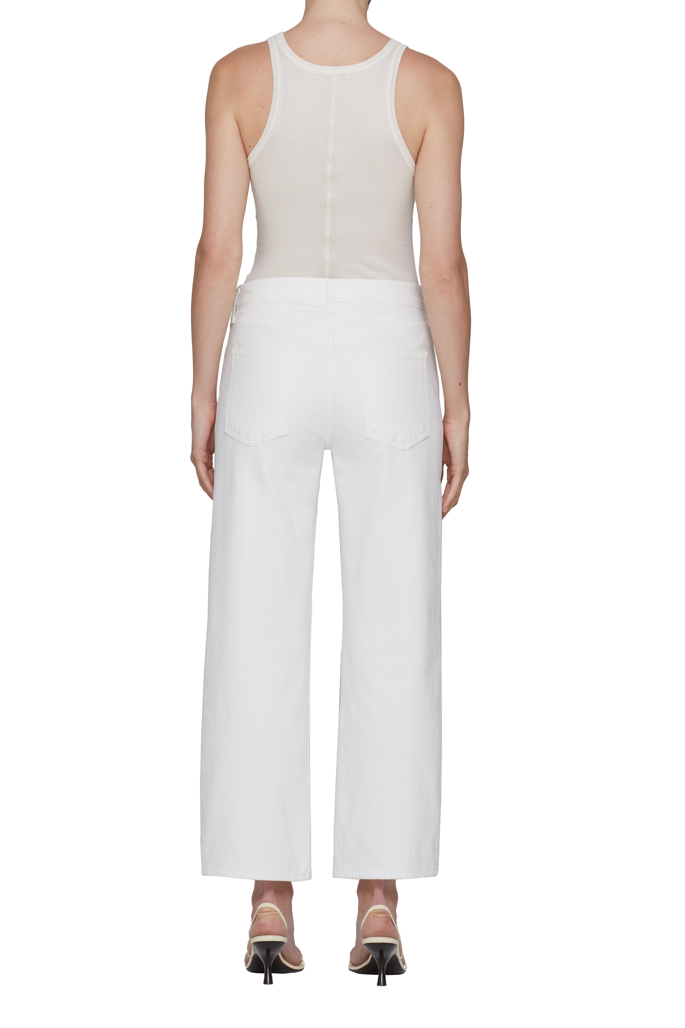 HARPER CROP JEAN - SOUR CREAM