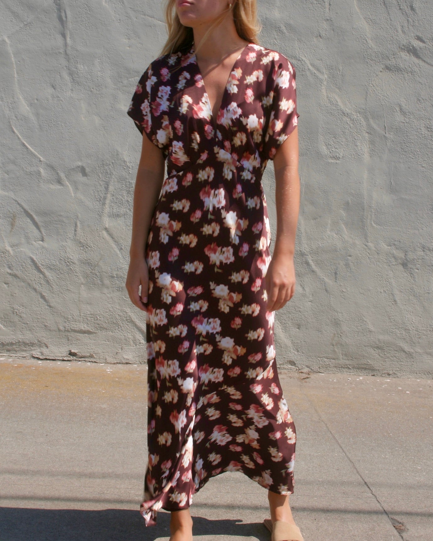 TALYHA DRESS - BROWN FLORAL