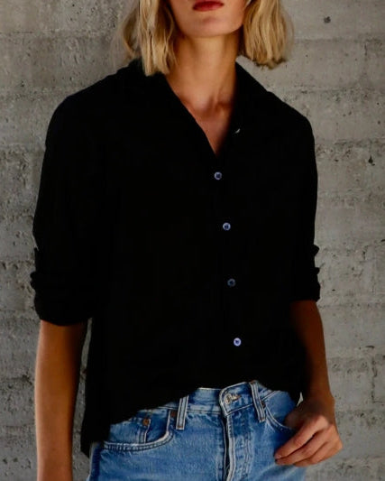 BOYFRIEND SHIRT-BLACK