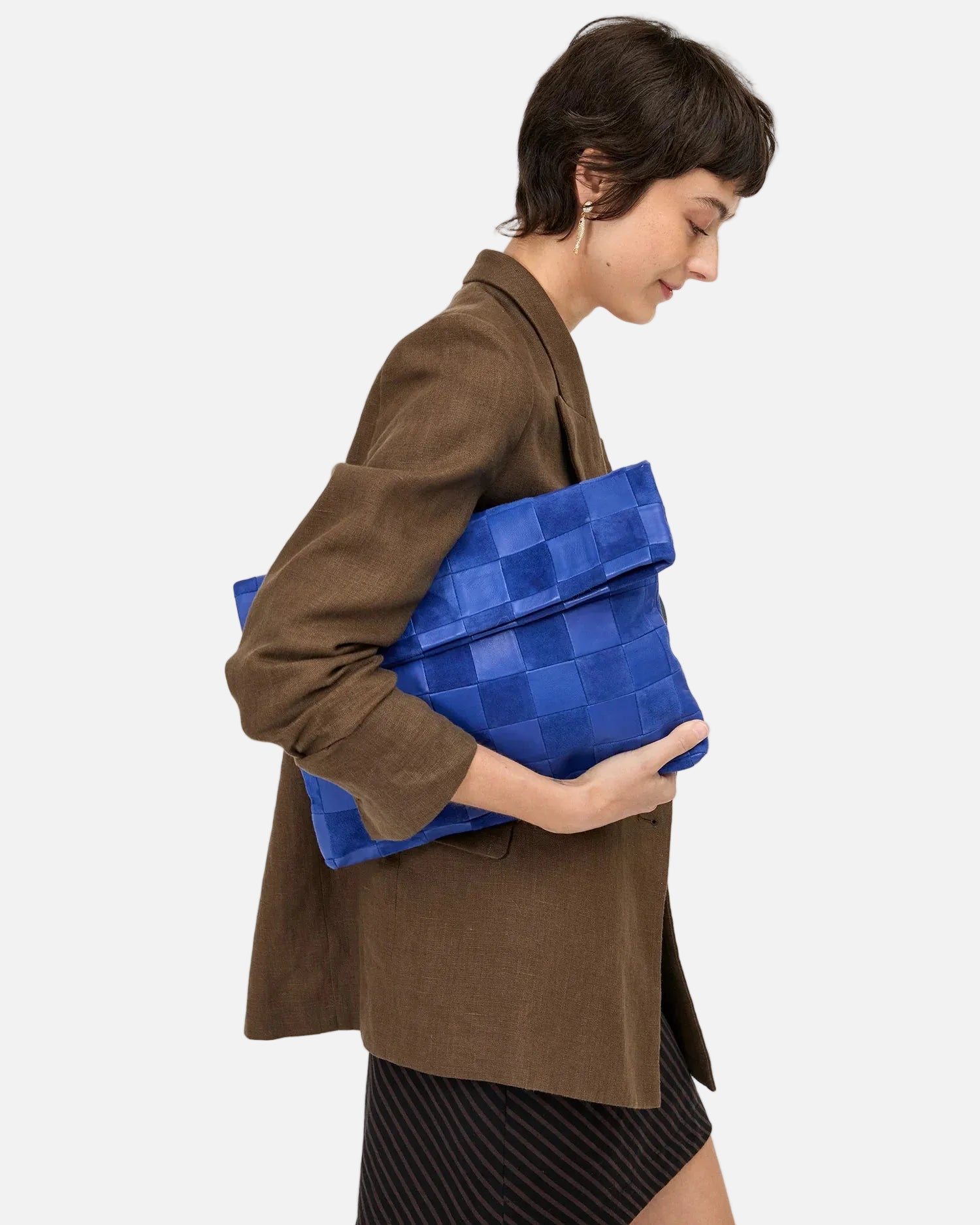 CARRYALL CLUTCH W/ TABS - LAGOON