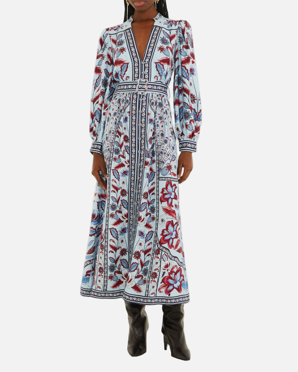 MARCELLE MAXI DRESS - SOFT BLUE