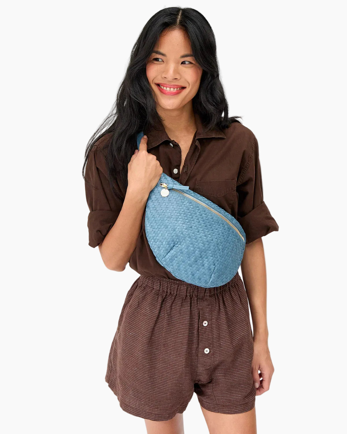 GRANDE FANNY - DESERT BLUE WOVEN ZIG ZAG