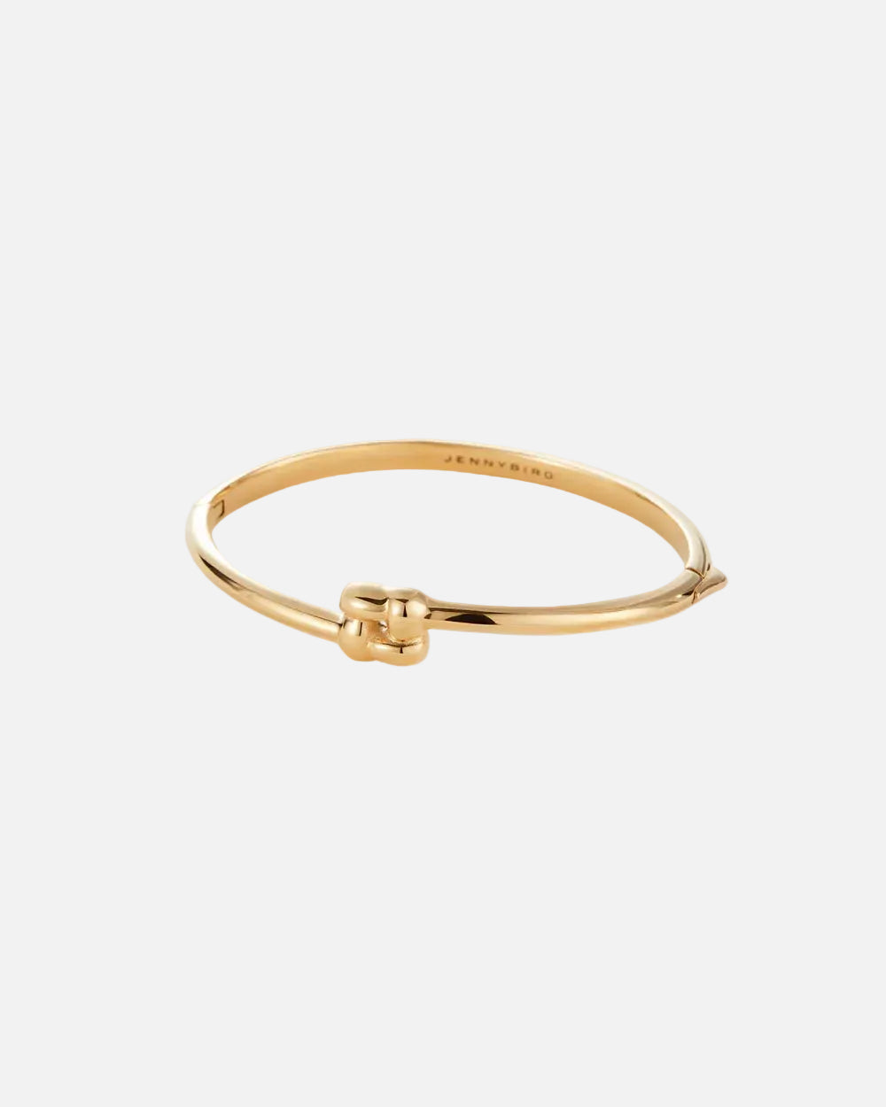 SLIM WOVEN SQUARE BANGLE - GOLD