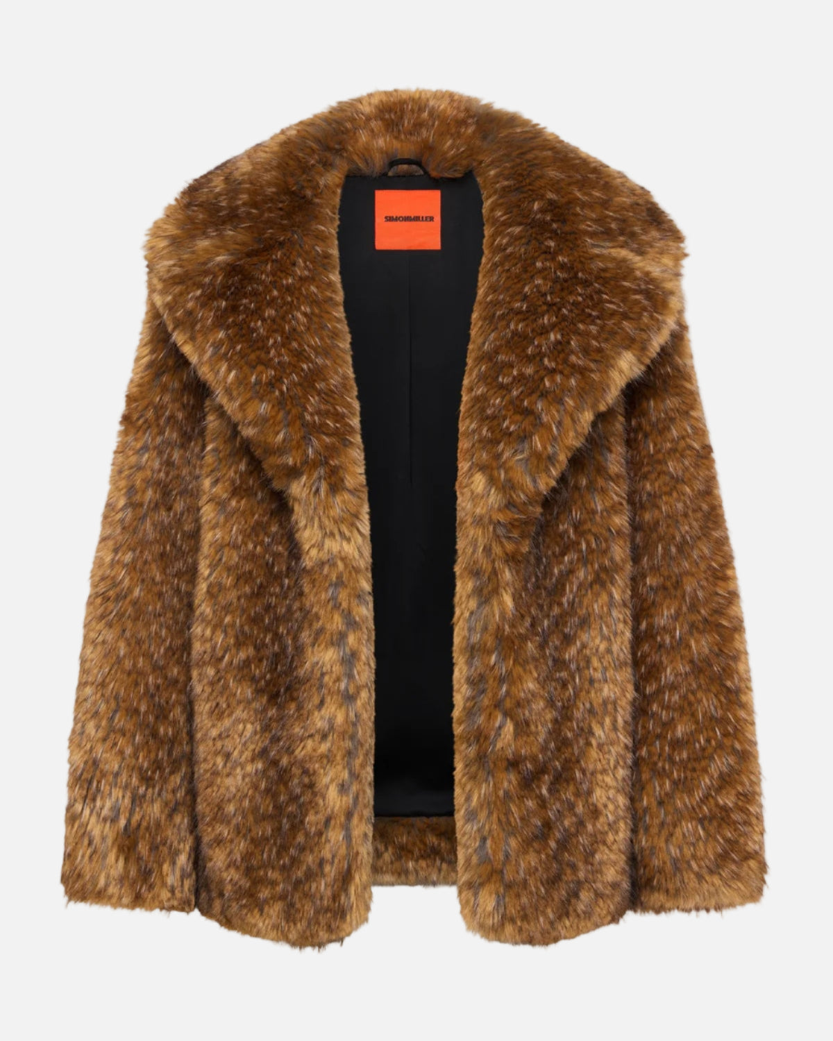 KNOX FAUX FUR COAT - TAWNY