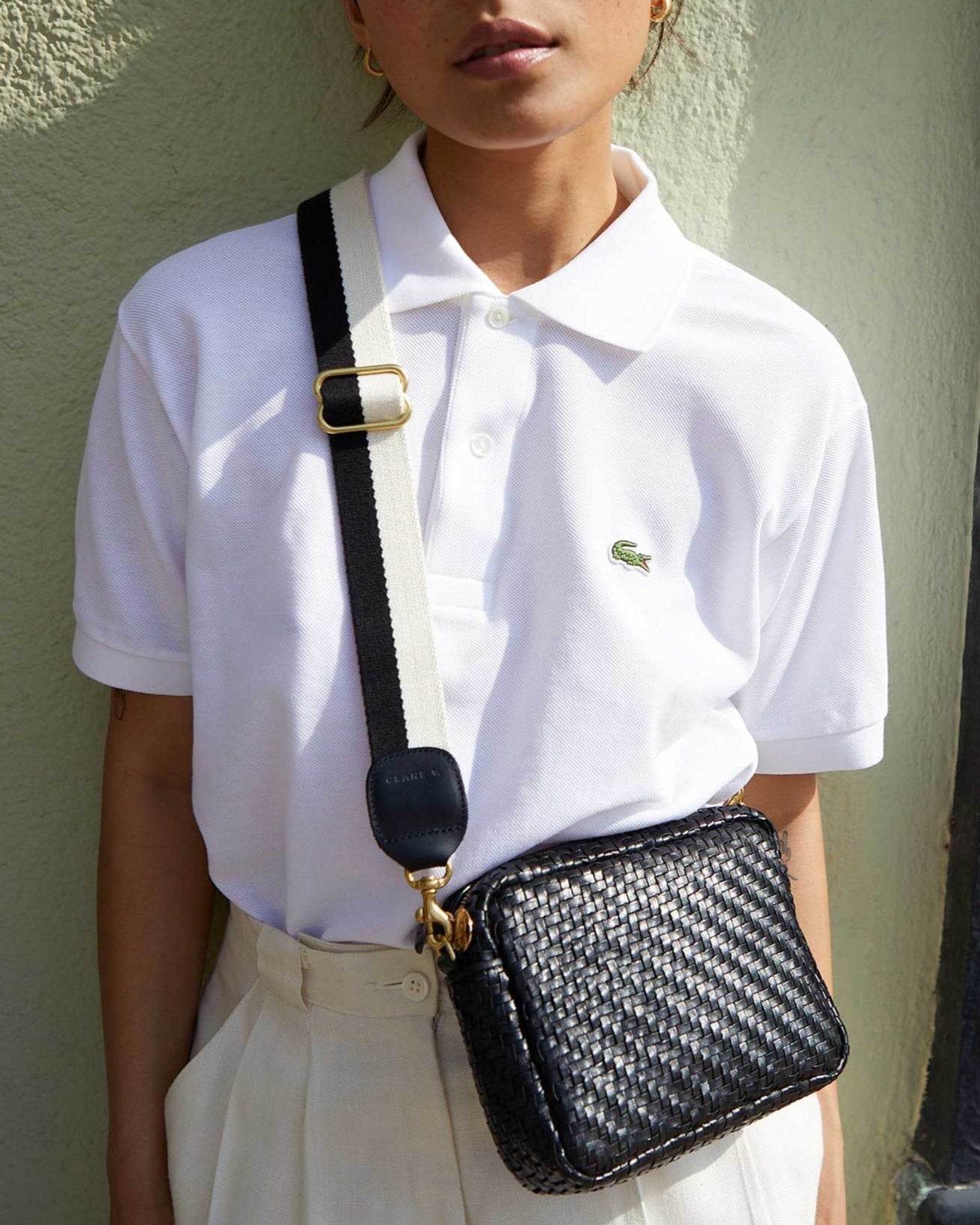 MIDI SAC - BLACK WOVEN ZIG-ZAG