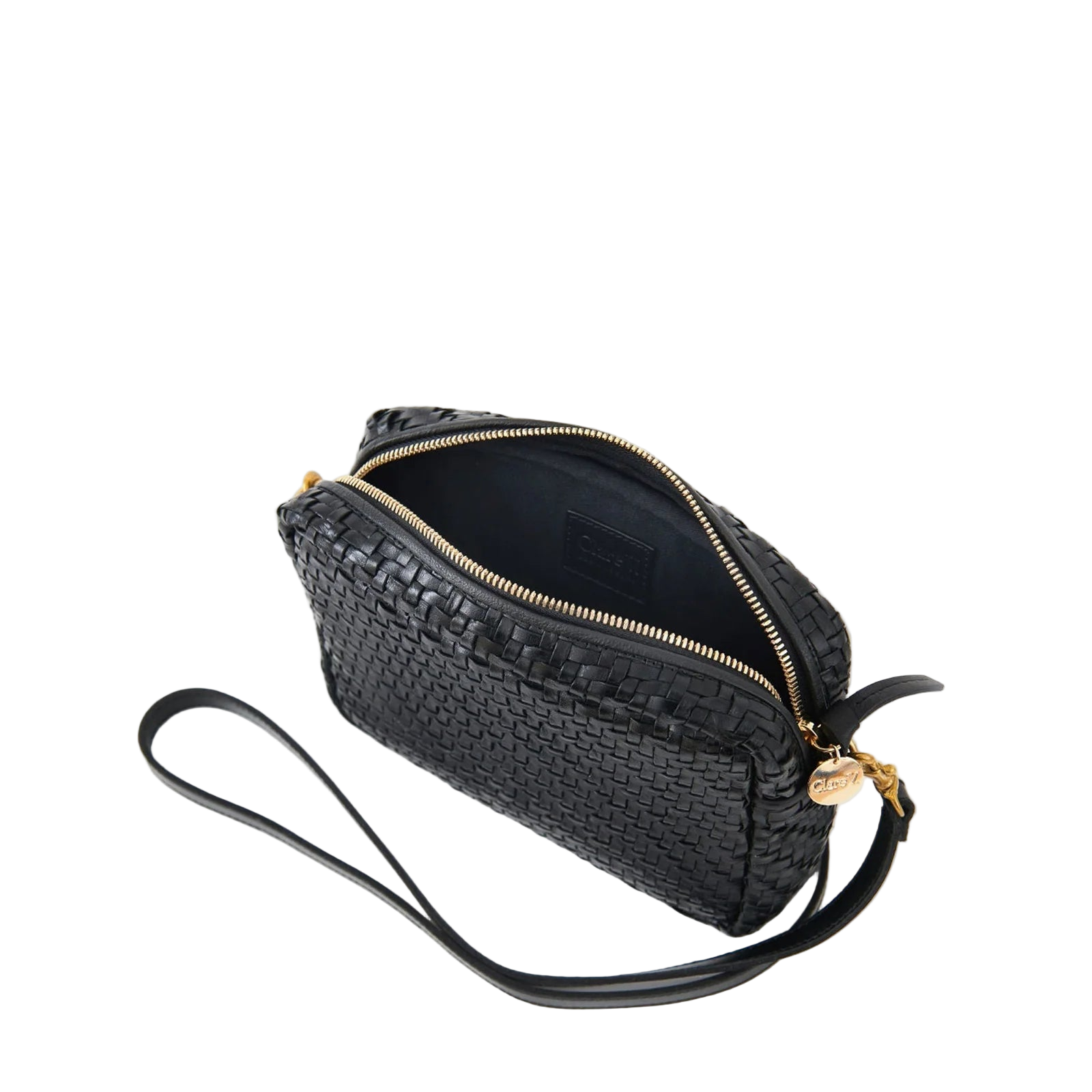 MIDI SAC - BLACK WOVEN ZIG-ZAG