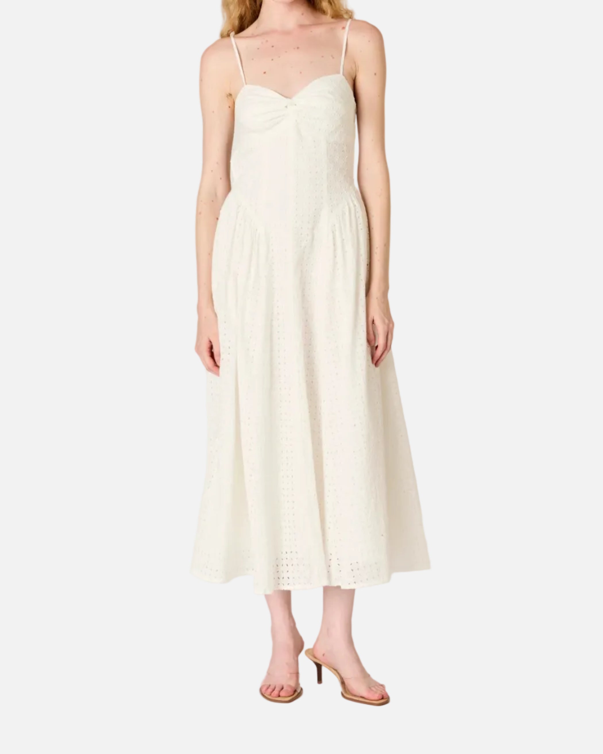 DESTENE DRESS - WHITE