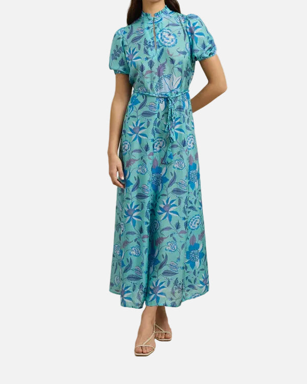 OCEANUS DRESS - SHELLFLOWER BLUE