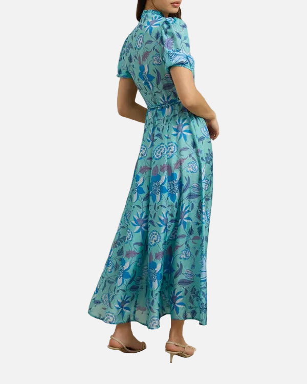 OCEANUS DRESS - SHELLFLOWER BLUE