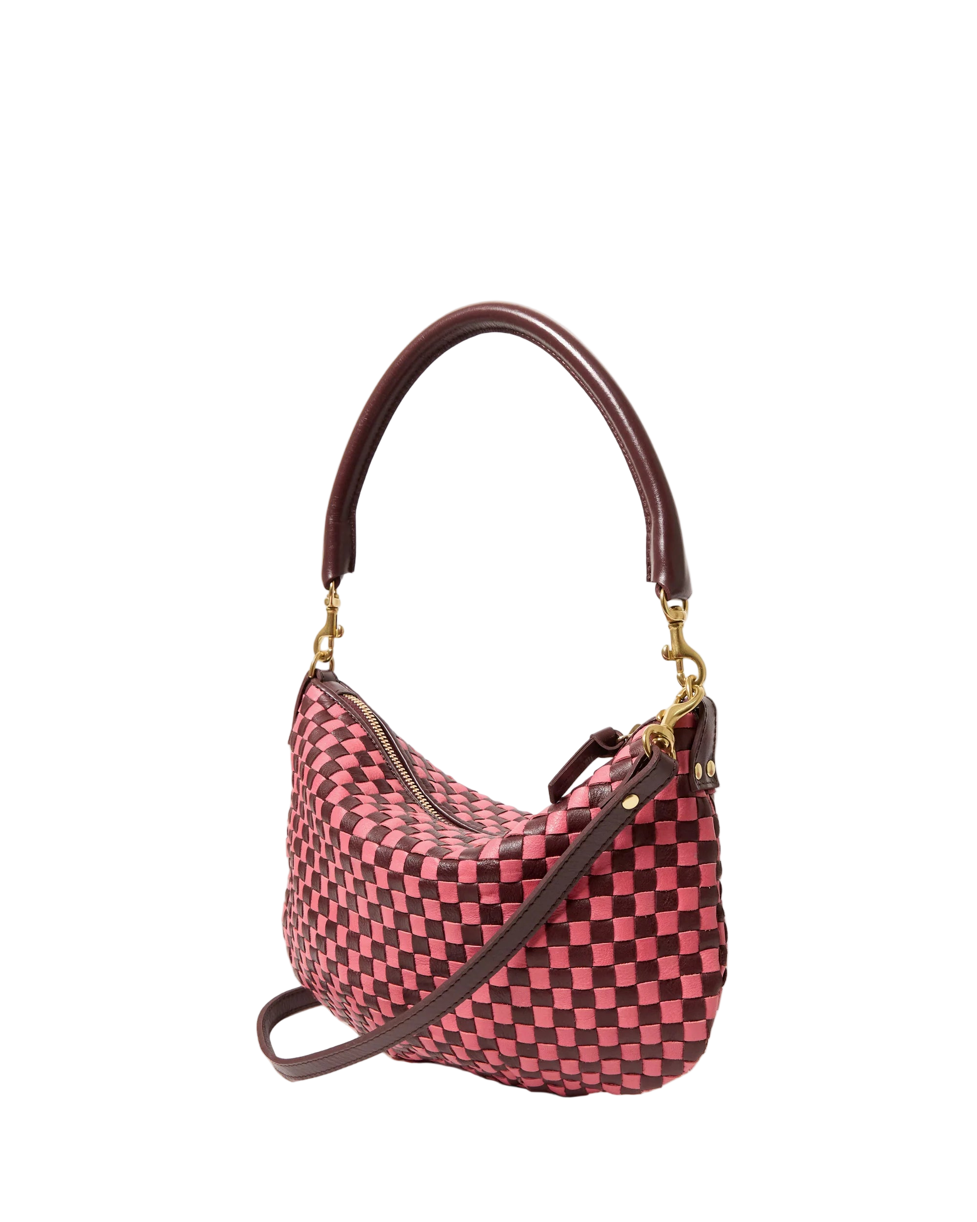 PETITE MOYEN - RAISIN PETAL WOVEN CHECKER