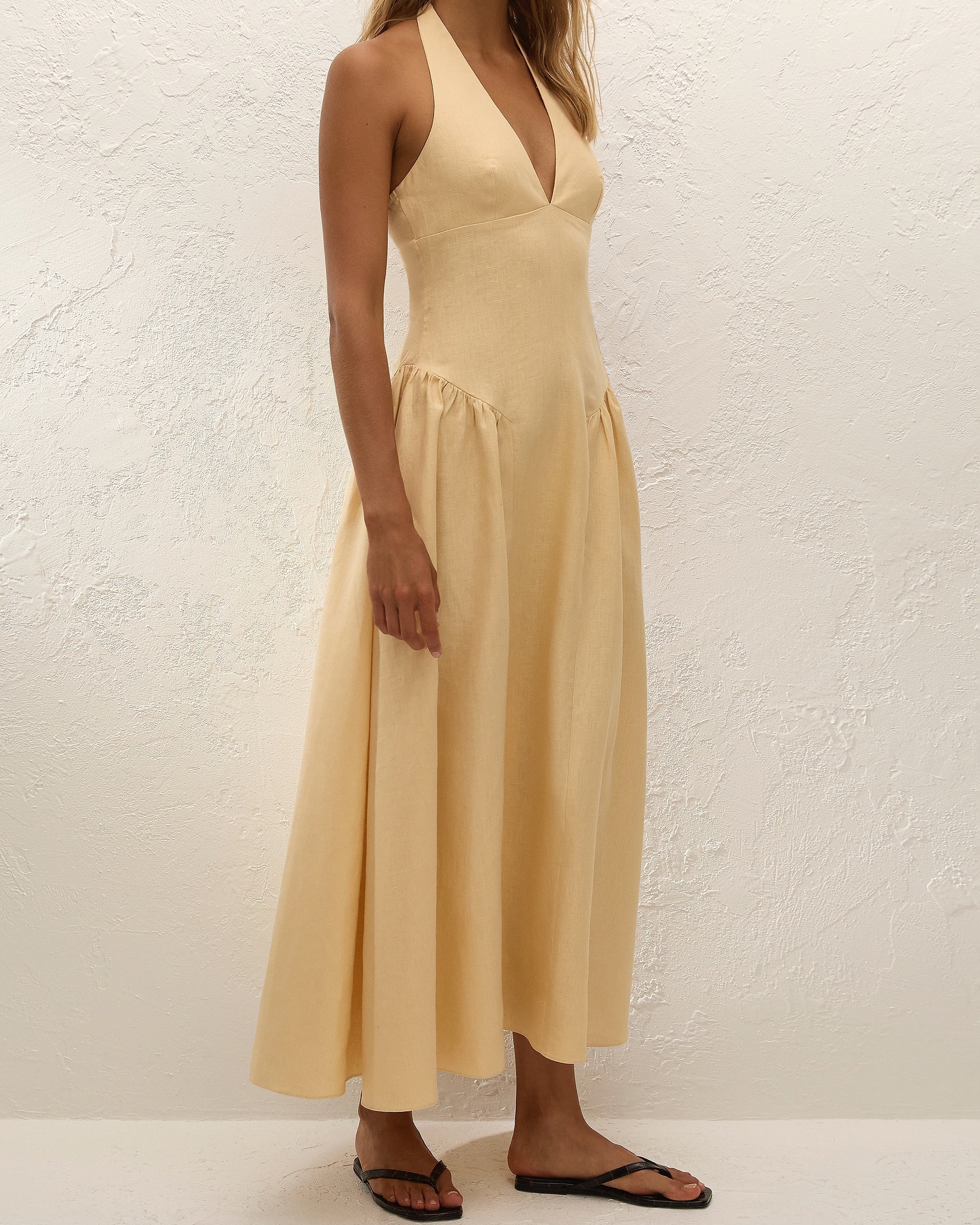 LA CALA MIDI DRESS - DAFFODIL