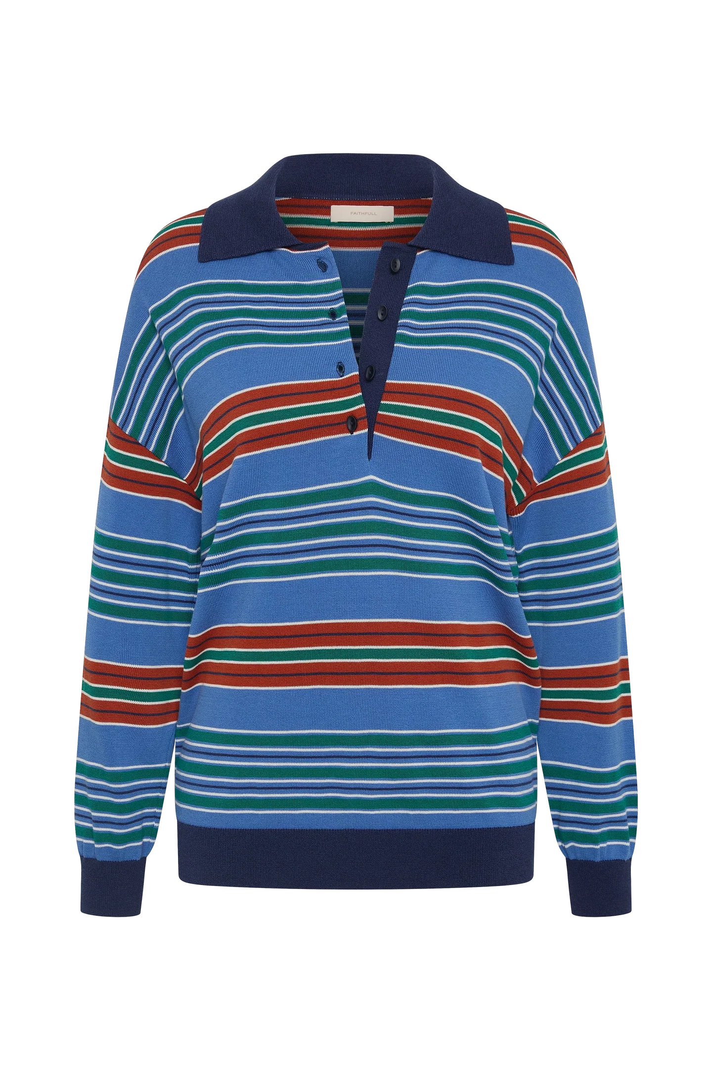 HARLOW OVERSIZED POLO - JUAN STRIPE