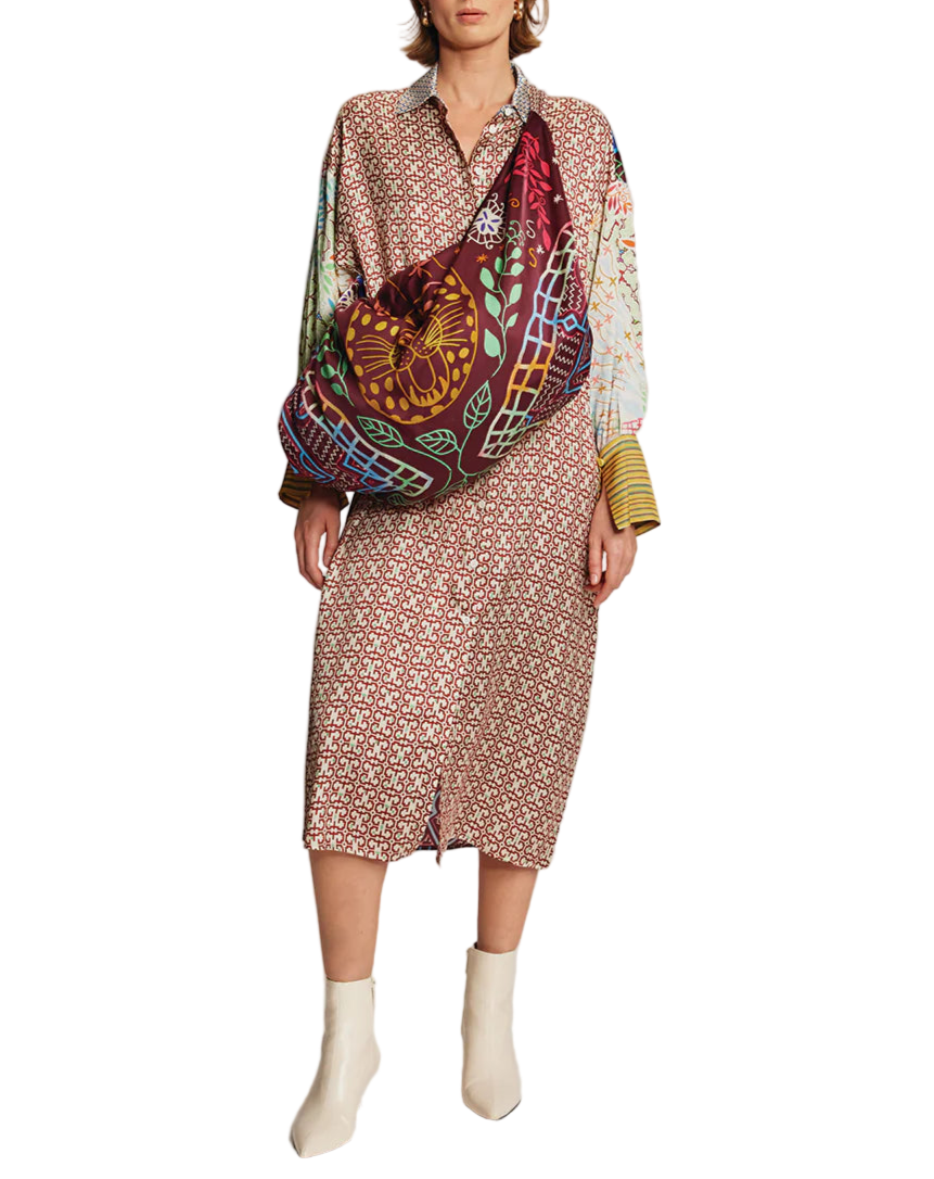 ATHENA COLLAR BUTTON UP DRESS - SHIPIBO