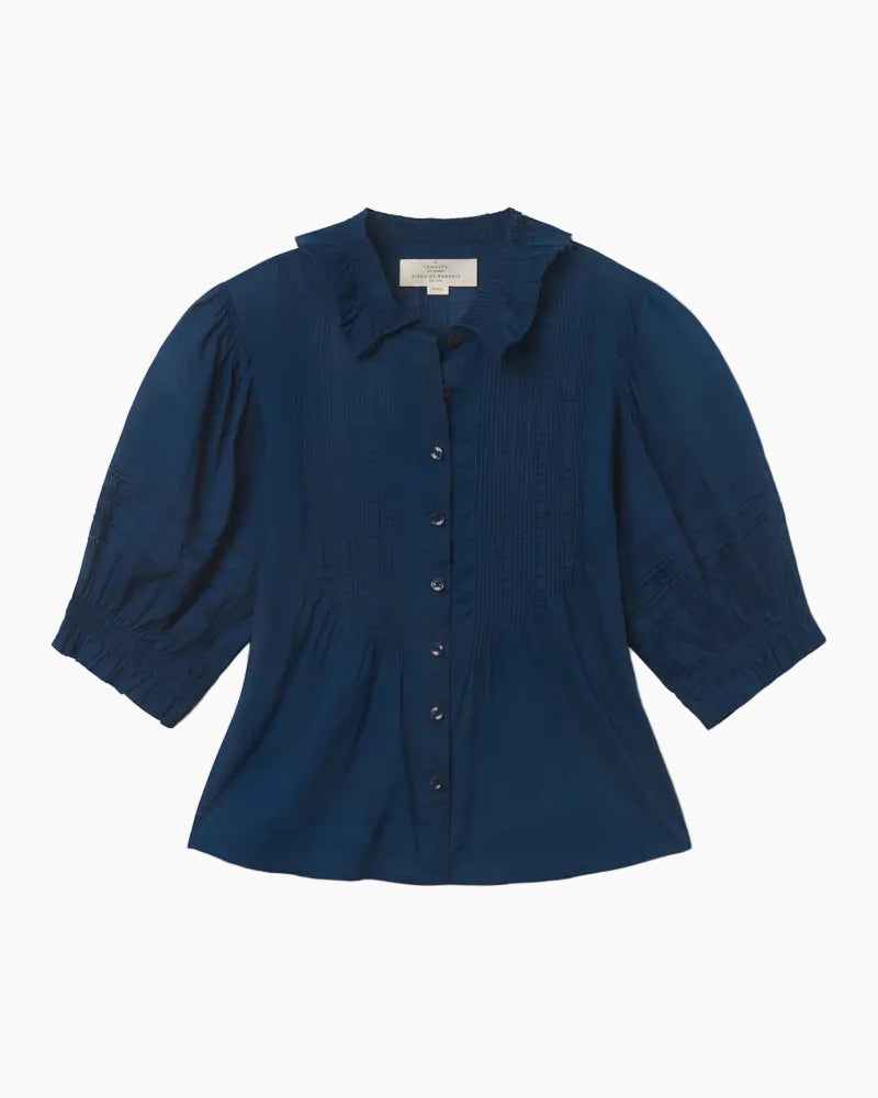 JESS BLOUSE - LAGUNA NAVY