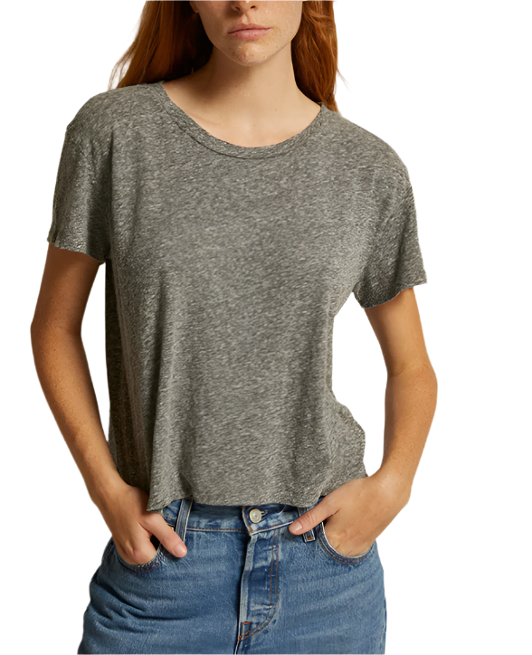 HARLEY TEE - HEATHER GREY