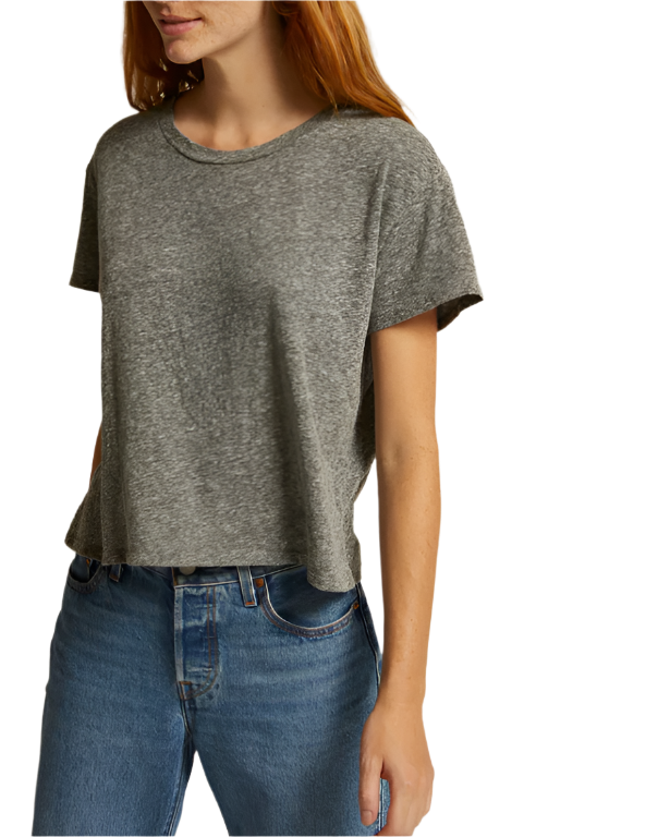 HARLEY TEE - HEATHER GREY