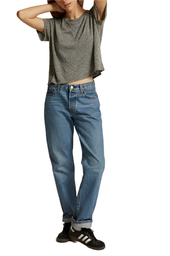 HARLEY TEE - HEATHER GREY