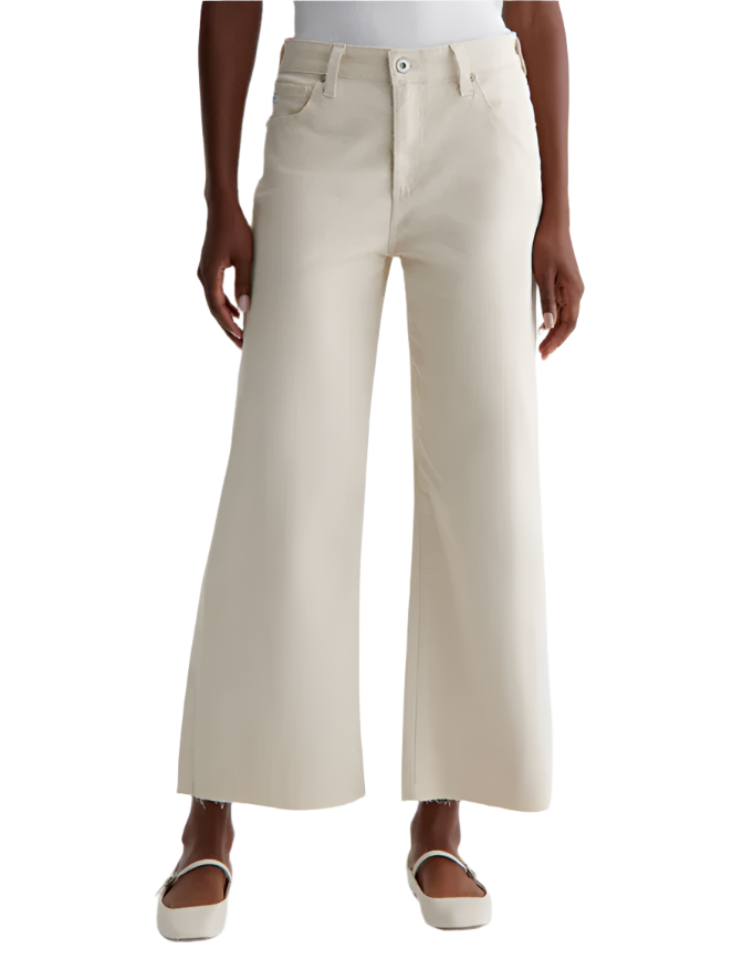 SAIGE WIDE LEG CROP - OPAL STONE