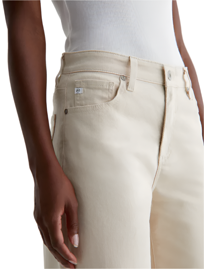 SAIGE WIDE LEG CROP - OPAL STONE