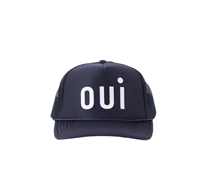 OUI TRUCKER HAT - NAVY