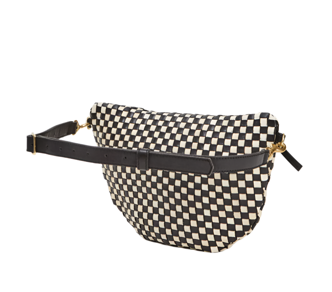 GRANDE FANNY - BLACK/CREAM WOVEN CHECKER