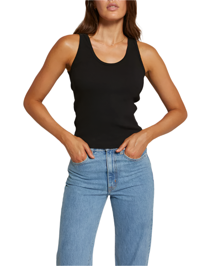 DEBBIE TANK - TRUE BLACK