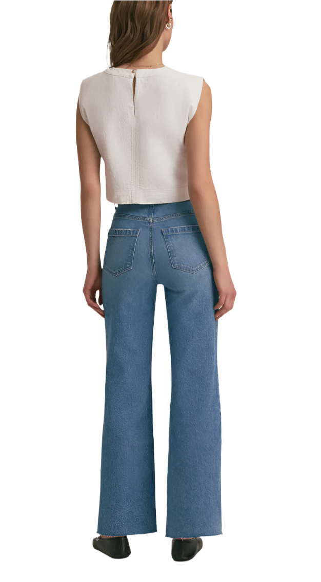 THE JORDIE WIDE LEG SUPER HIGE RISE - CROSBY
