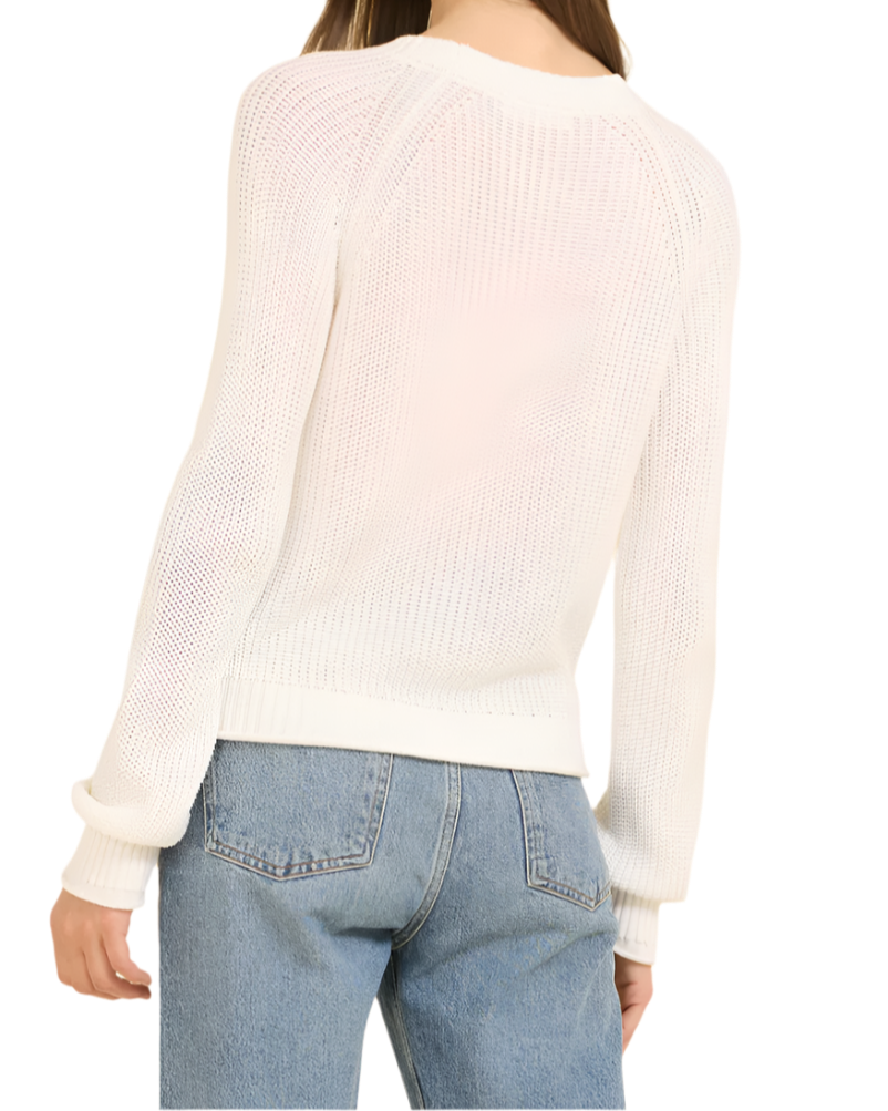 RALEIGH CARDIGAN - WHITE