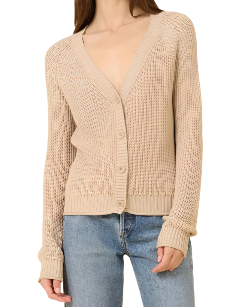 RALEIGH CARDIGAN - LATTE