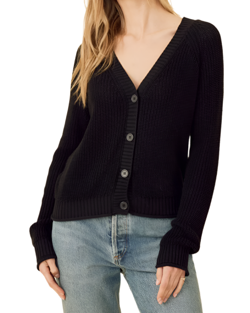 RALEIGH CARDIGAN - BLACK