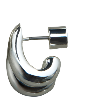 MINI FLORENCE EARRINGS - SILVER