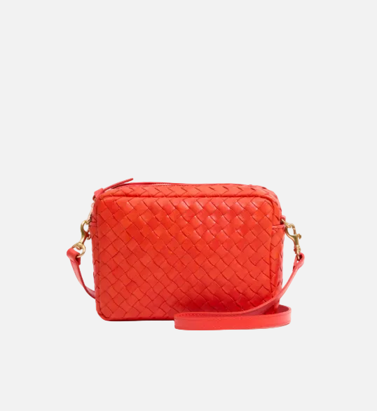 MIDI SAC - BRIGHT POPPY DIAGONAL WOVEN