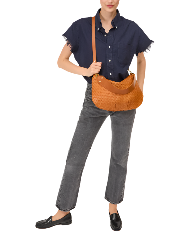 MOYEN MESSENGER - NATURAL WOVEN CHECKER