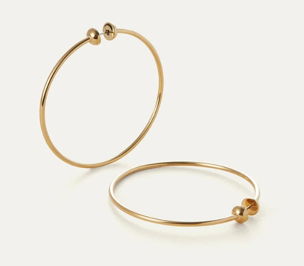 ICON HOOPS MEDIUM - GOLD