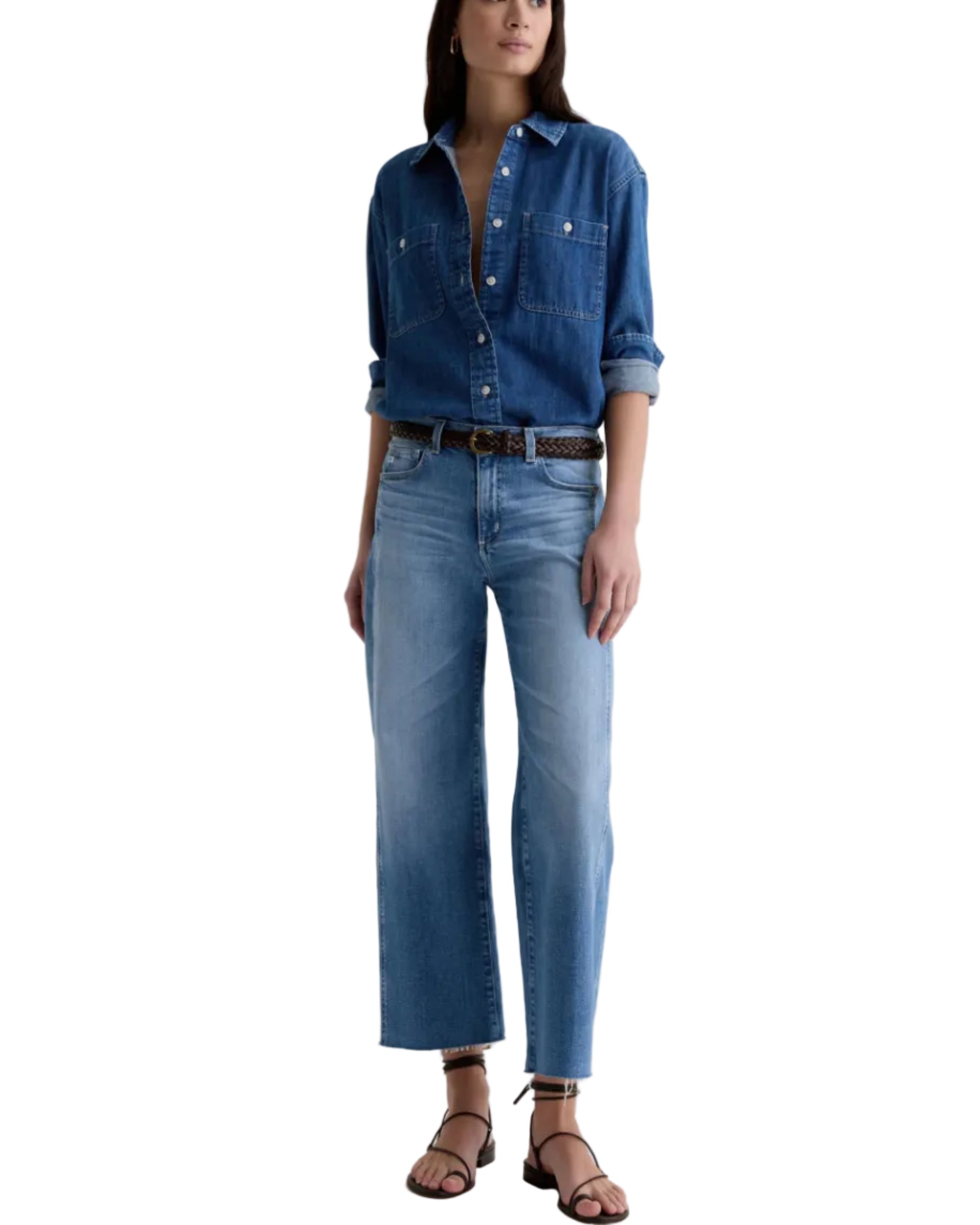SAIGE WIDE LEG CROP - ROSARITO