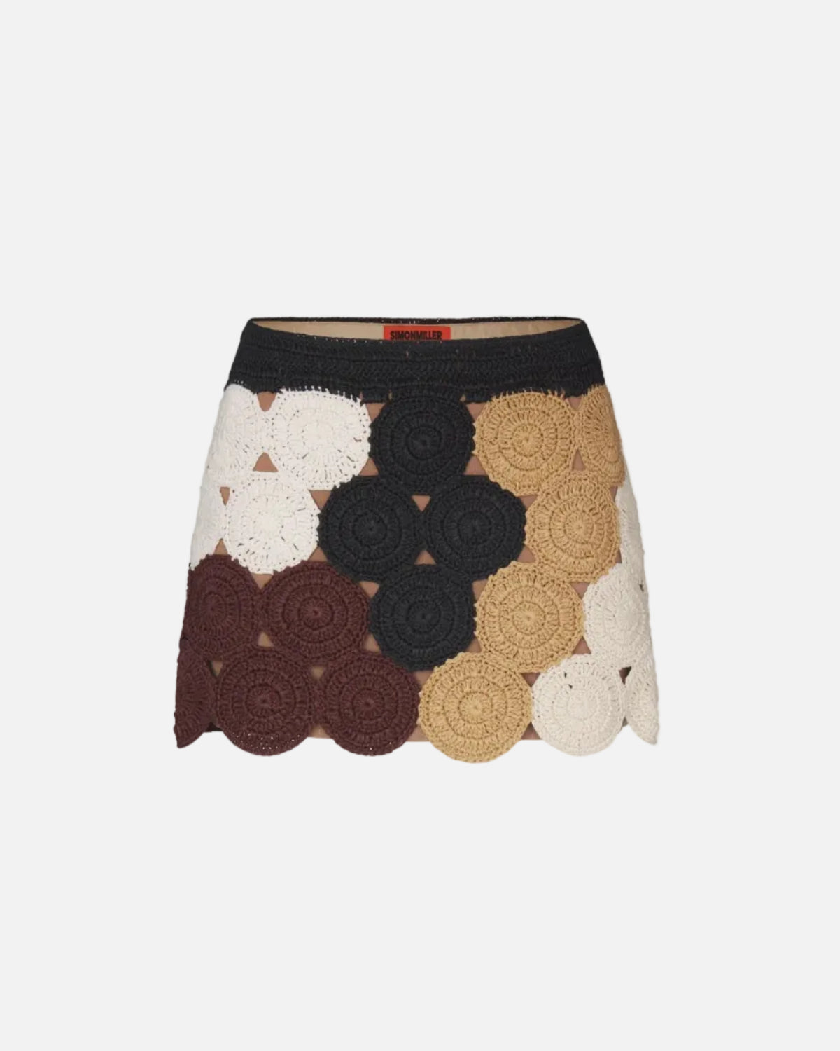 BEEP BEEP MINI SKIRT - EARTH TONE COMBO