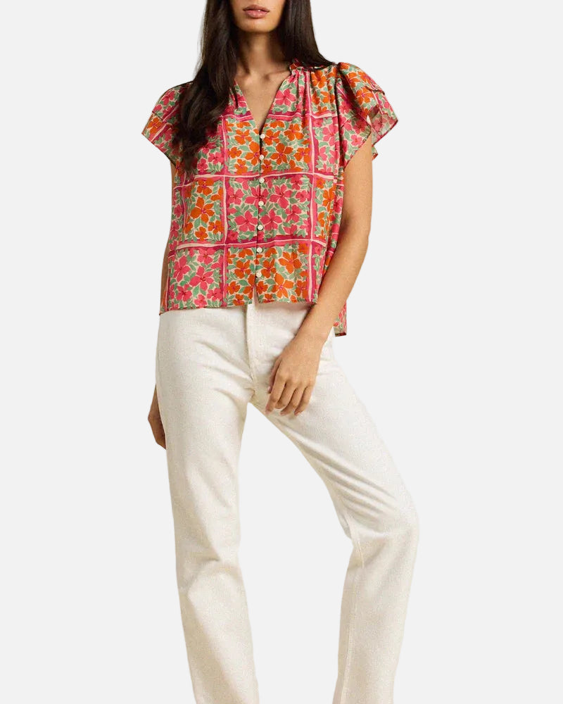 VIOLETTE BLOUSE - BOTANIC TILE