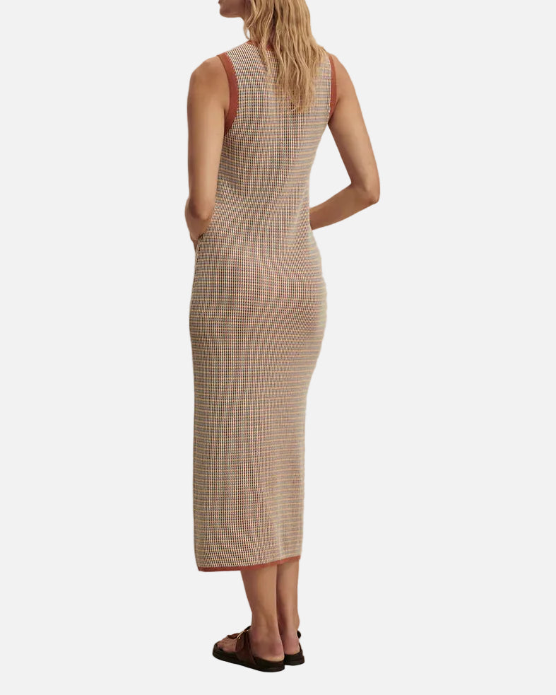 ALBANE KNIT DRESS - CARAMEL CLAY