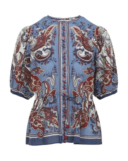 PAISLEY BLOUSE - PAISLEY SCARF CREAM