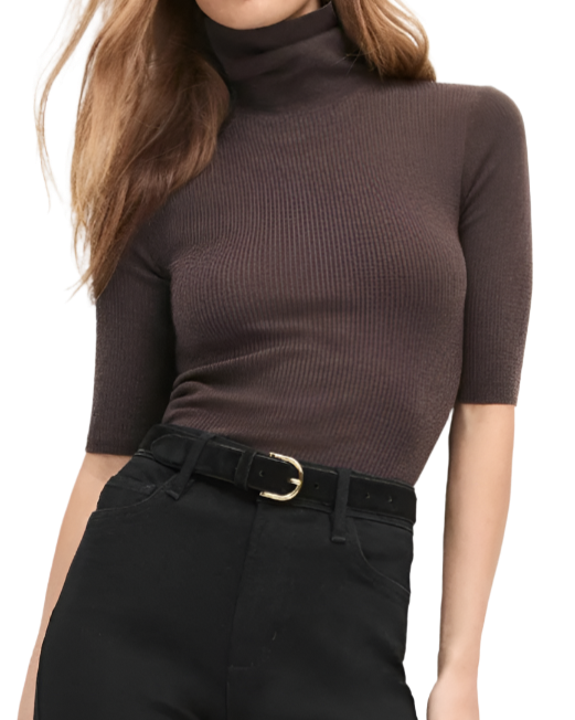 THE AMELIA TOP - COFFEE