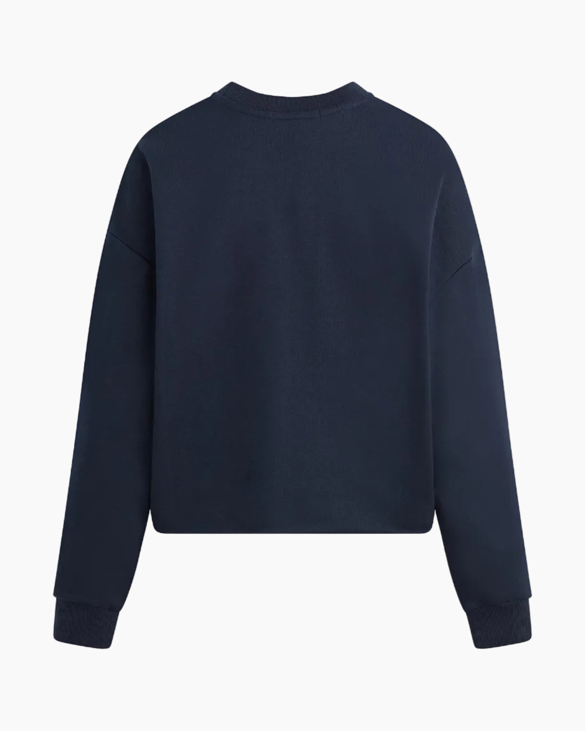 THE CROPPED COLLEGIATE SWEATSHIRT - NAVY/WHITE