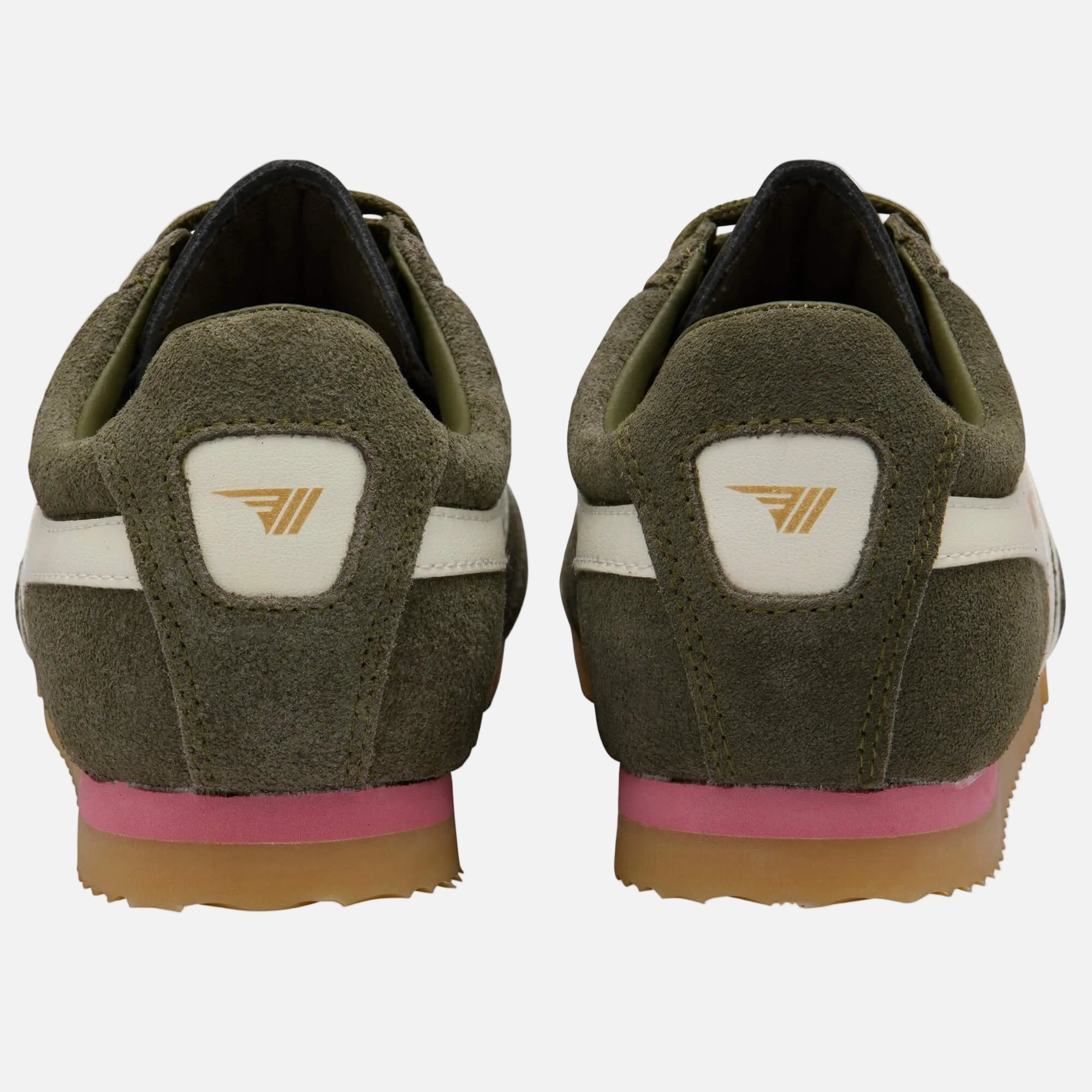 APOLLO SNEAKERS - KHAKI/OFF WHITE/CORAL PINK