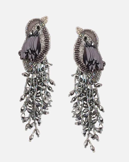 KINGFISHER EARRINGS - SILVER