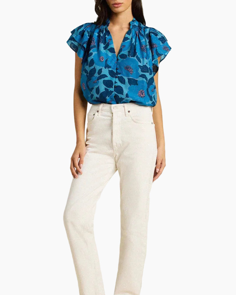 VIOLETTE BLOUSE - LAGO FLORAL